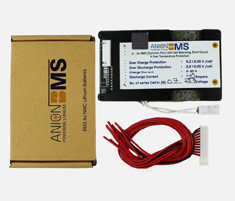 10S 37V 20A BMS for Lithium Ion NMC Battery With Cell Balancing (Common Port)